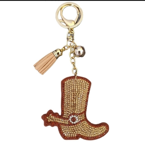 Accessories - XxWestern Boot Puffy Key Chain / Purse Charm